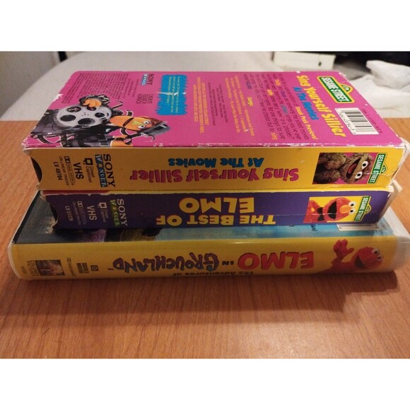 Lot of 3 Sesame Street VHS - Elmo in Grouchland, Best Of Elmo - Picture 3 of 7